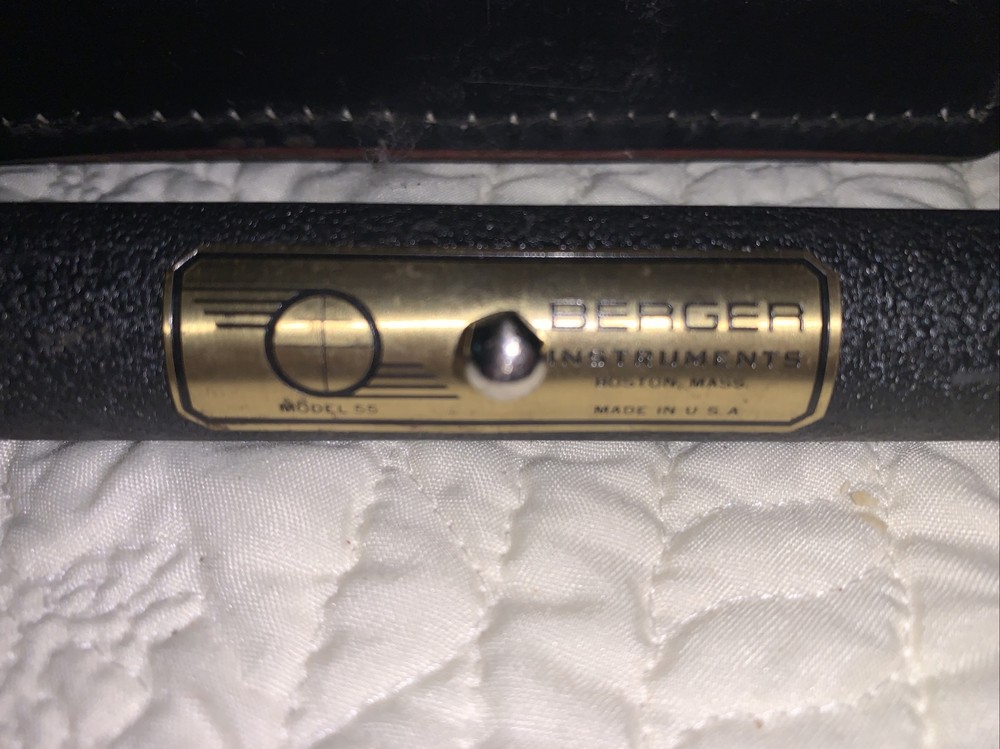 Berger Instruments Model 55 Hand Sight Level