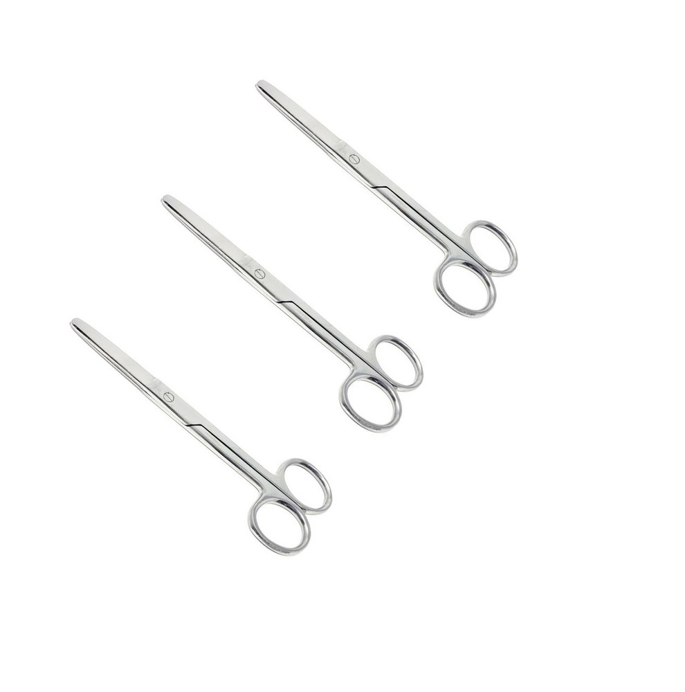 3 PC Operating Scissors 5.5" Straight Tip Blunt Blunt Surgical Instruments