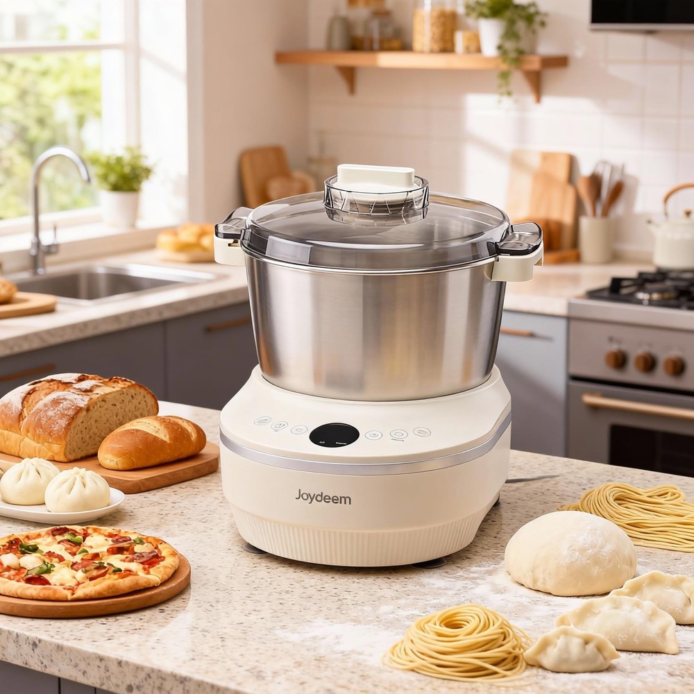 Joydeem Electric Dough Maker with Ferment Function, 5.3Qt Dough Mixer Machine...