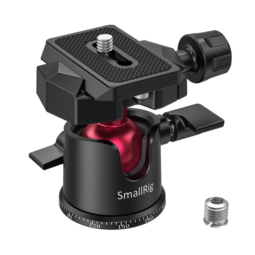 Mini Ball Head, Tripod Head Camera 360° Panoramic with 1/4" Screw 3/8" Thread...