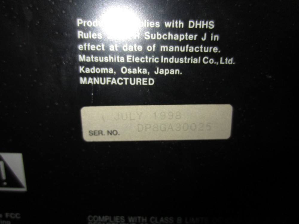 Technics SL-PD688 5 Disc CD Changer Carousel No Remote Tested Working