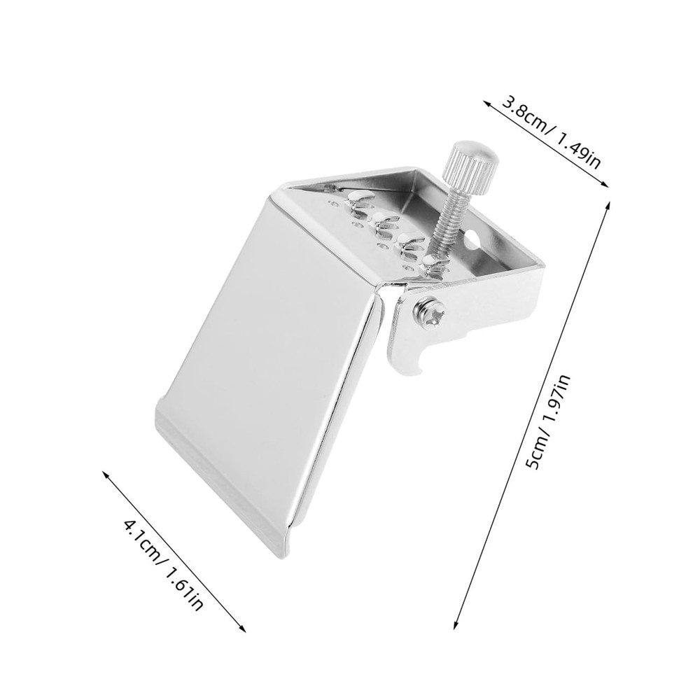 Silver Alloy Banjo Tailpiece 4 String Easy Install Durable Replacement Part