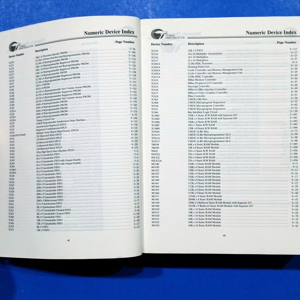 1992 Cypress Semiconductor Data Book CMOS BiCMOS Logic TTL ECL PLD FIFO Databook