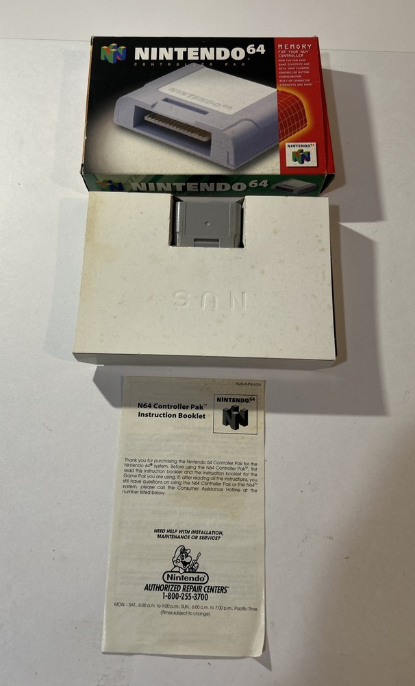 Nintendo 64 Memory Pak CIB