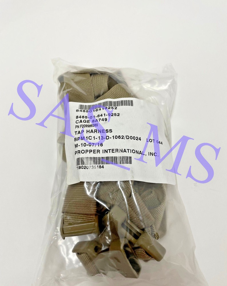 W2 OCP TAN TACTICAL ASSAULT PANEL TAP SYSTEM HARNESS ASSEMBLY SHOULDER STRAPS
