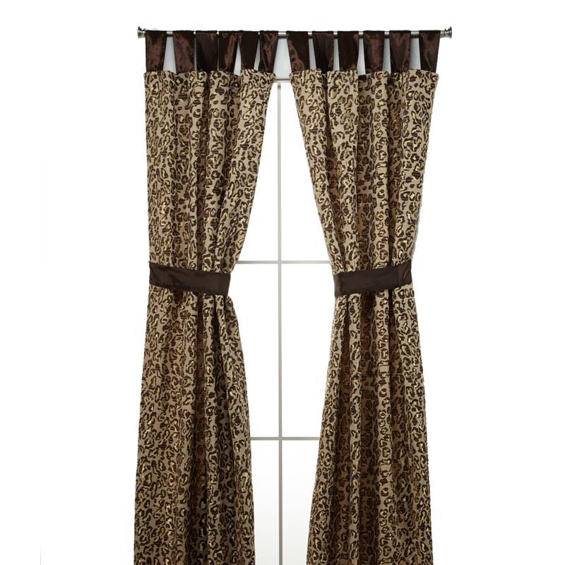 Richard Mishaan Leopard Chenille 4-piece Window Set