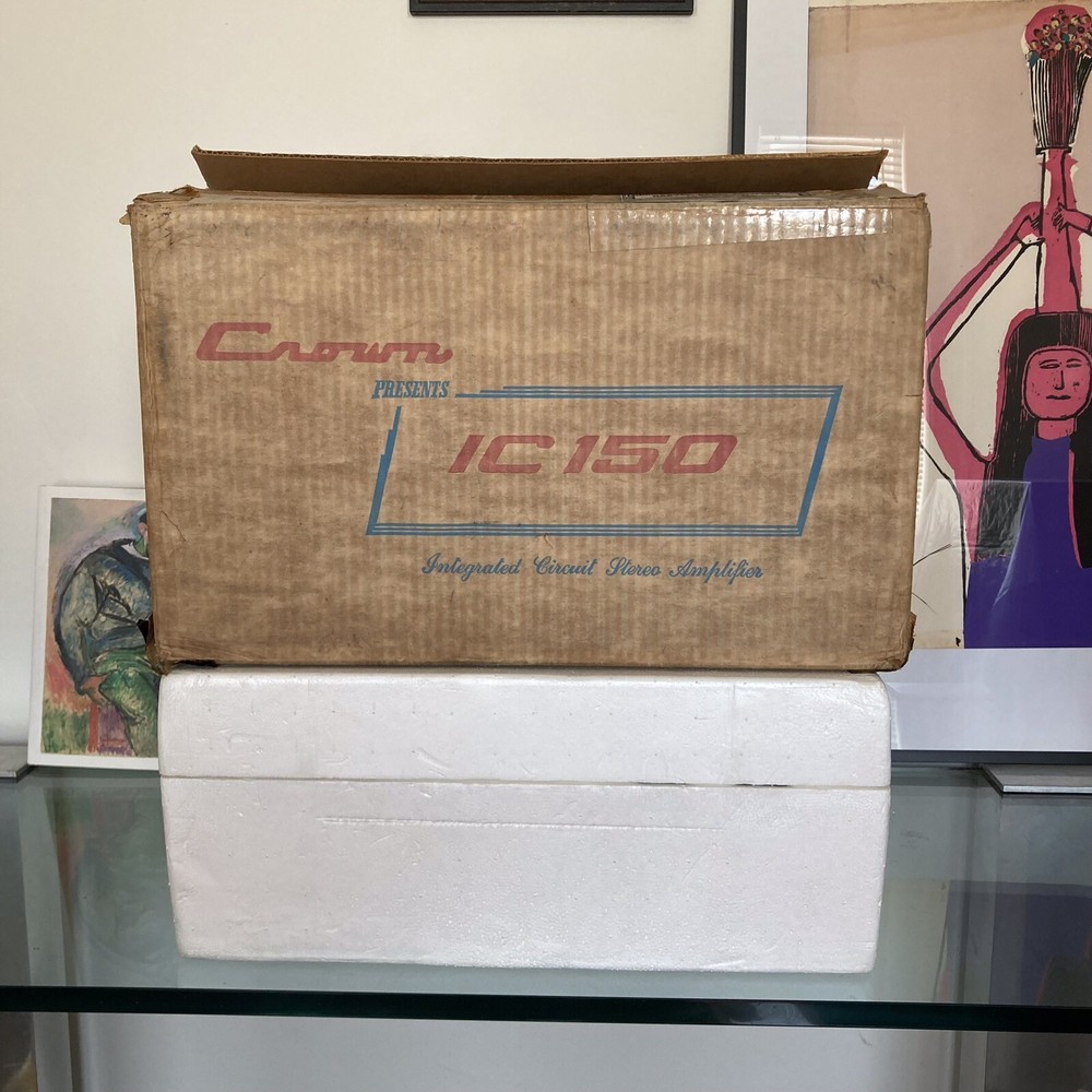 VTG Crown IC150 Solid State Integrated Circuit Stereo Console Preamplifier W/BOX