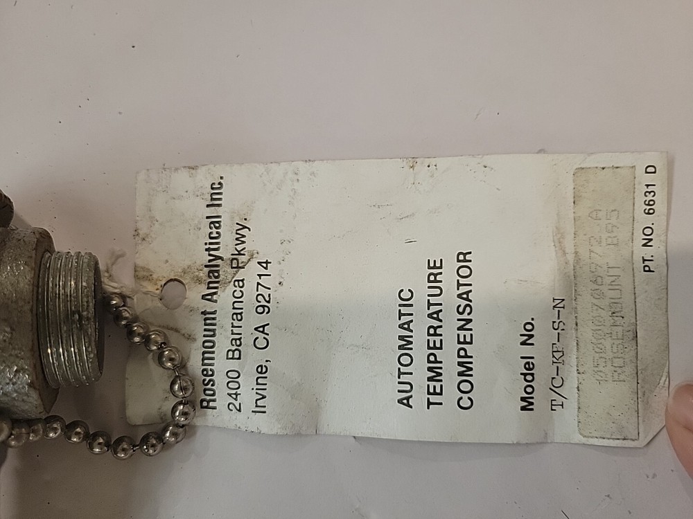 Rosemount Analytical T/C-KF-S-N