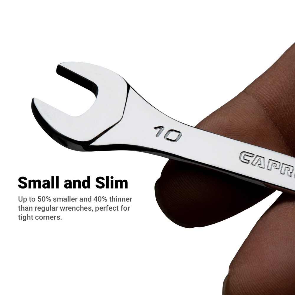 Capri Tools Slim Mini Open End Wrench, Single