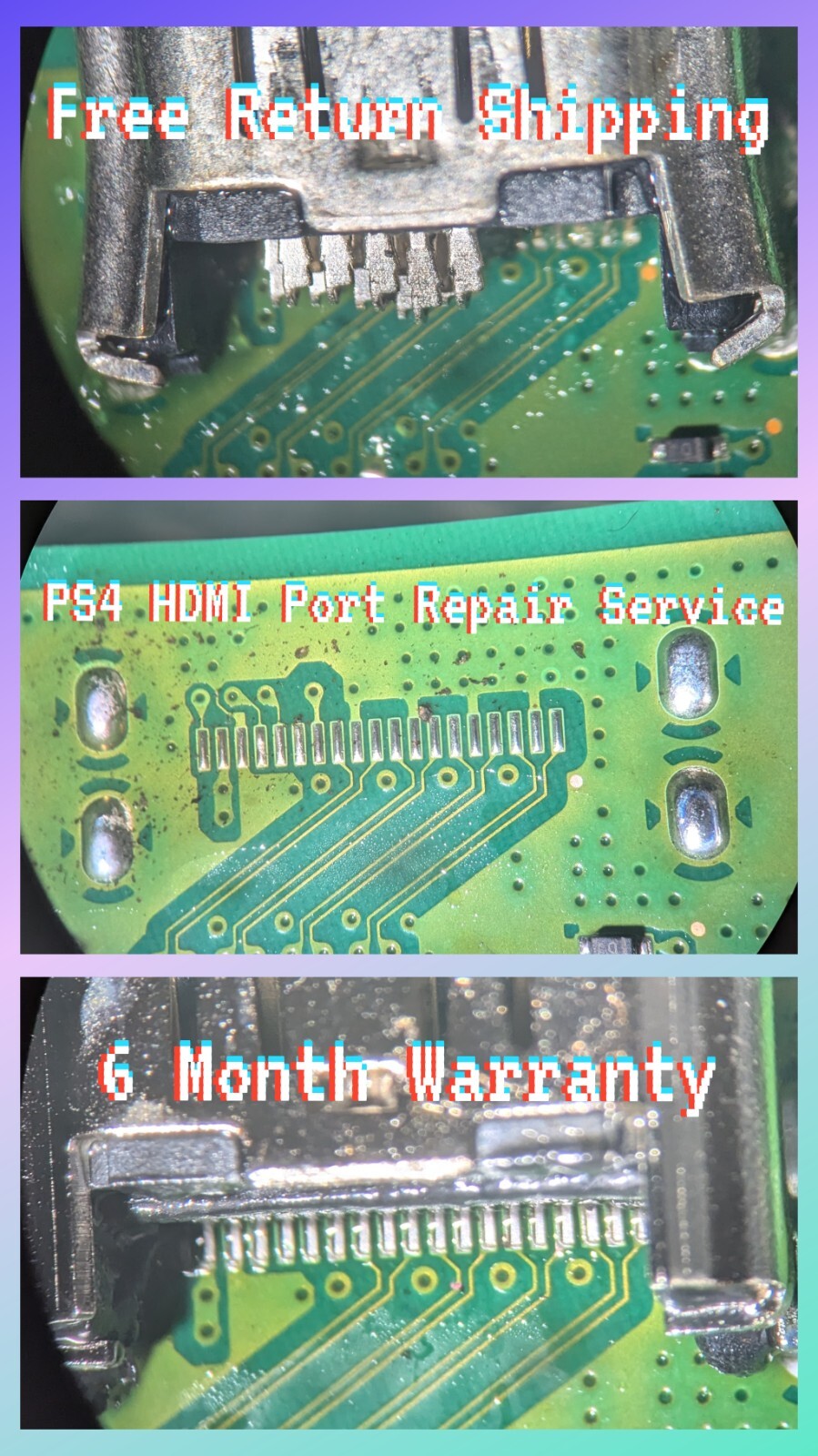 HDMI Port Repair Service - Playstation 4 - Disassemble/Assemble - 6MoWarranty