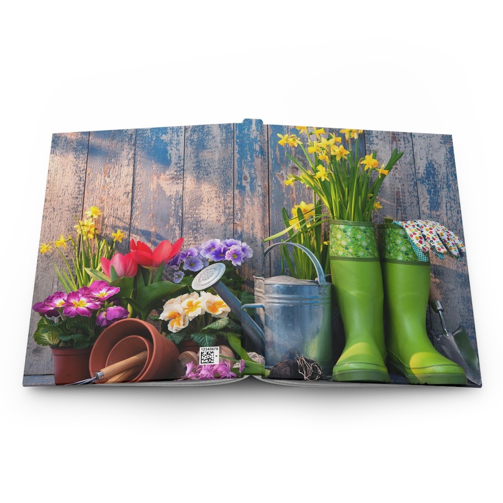 Hardcover Journal Matte Gardening Theme