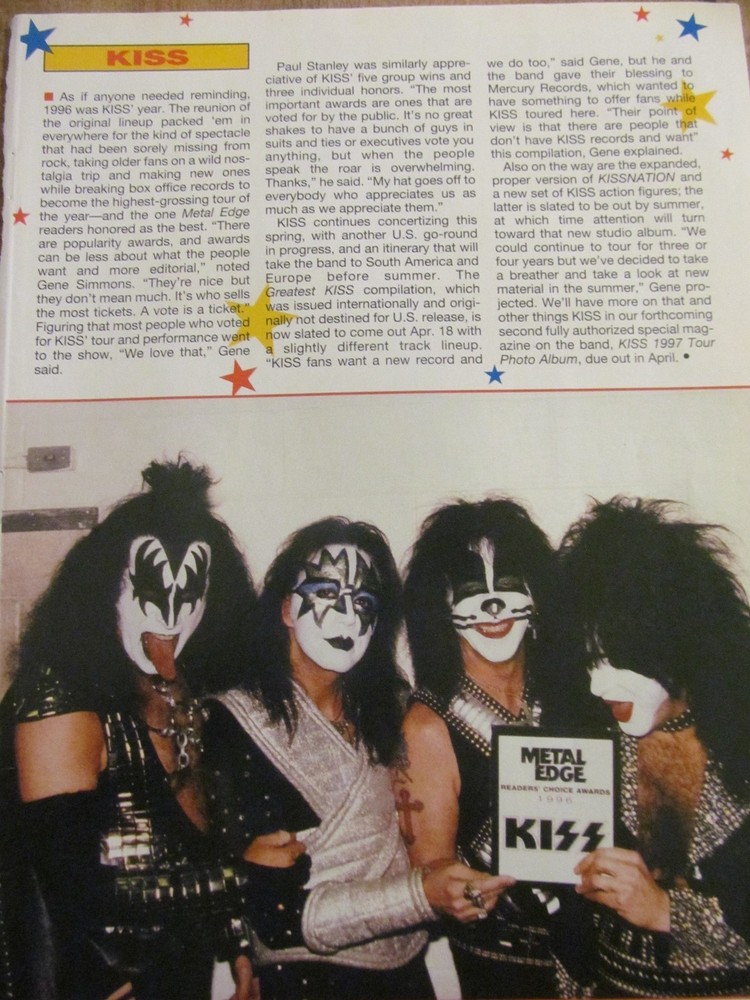 Kiss, Full Page Vintage Clipping
