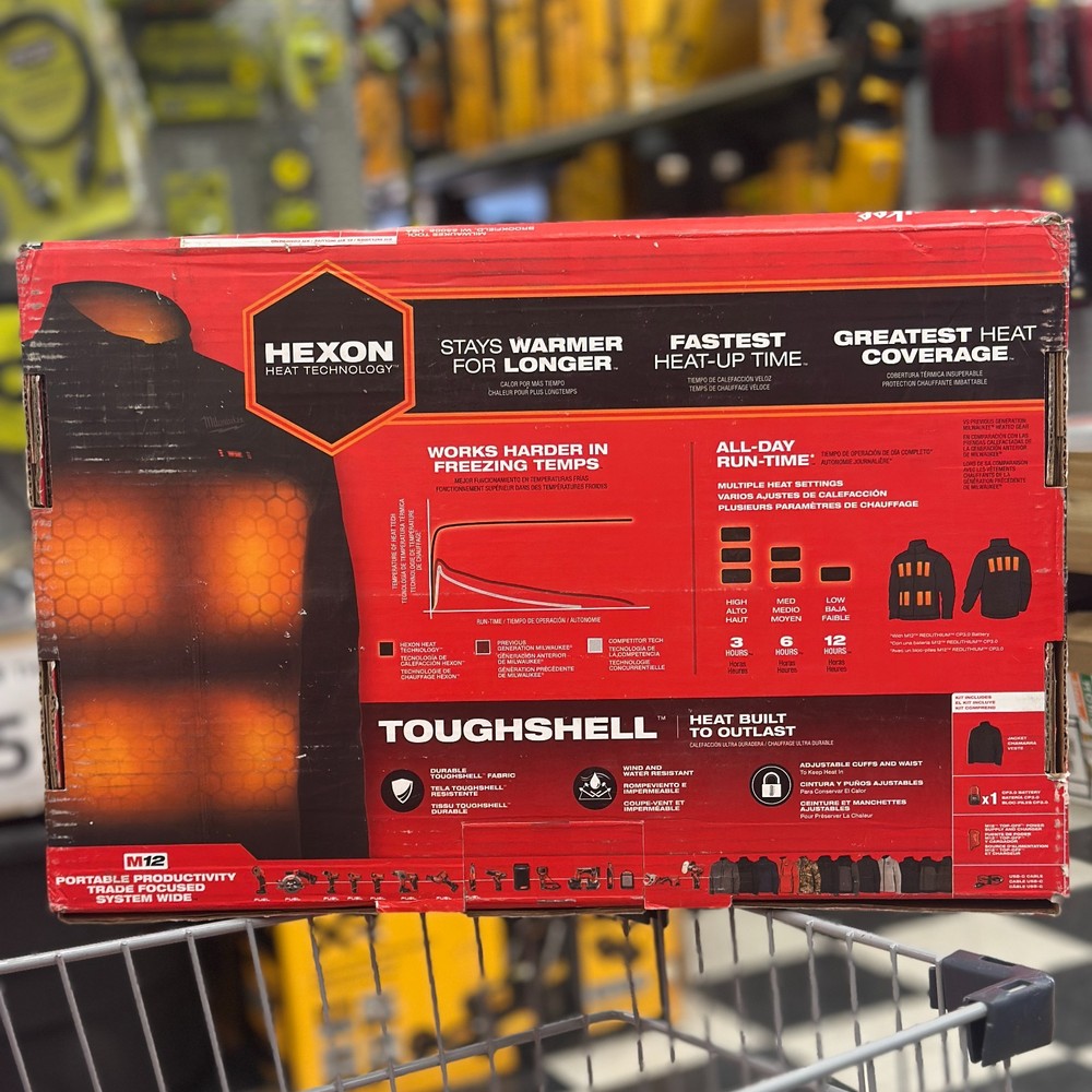 Milwaukee M12 TOUGHSHELL Heated Jacket Kit Black Large