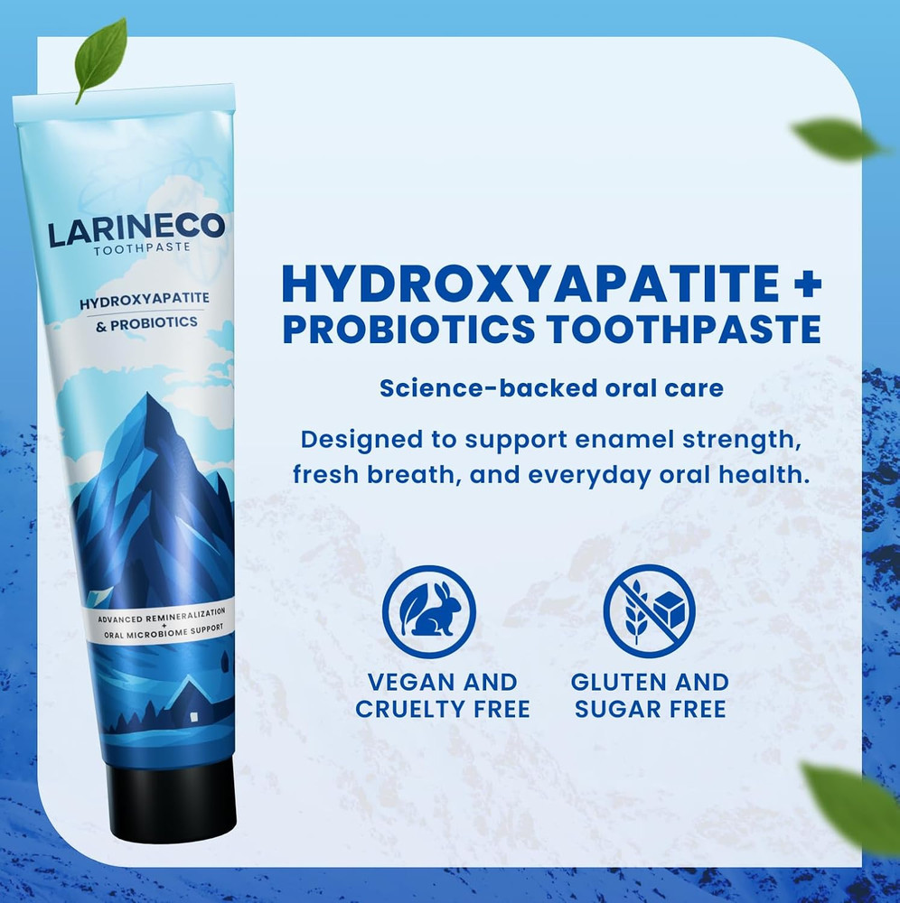 Larineco Nano Hydroxyapatite Toothpaste – Sulfate Free Remineralizing Toothpaste