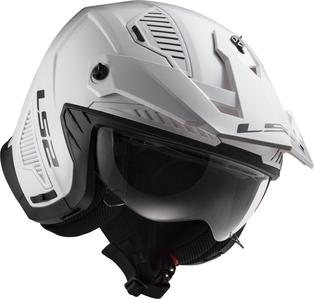 LS2 OF606 Drifter solid glossy white