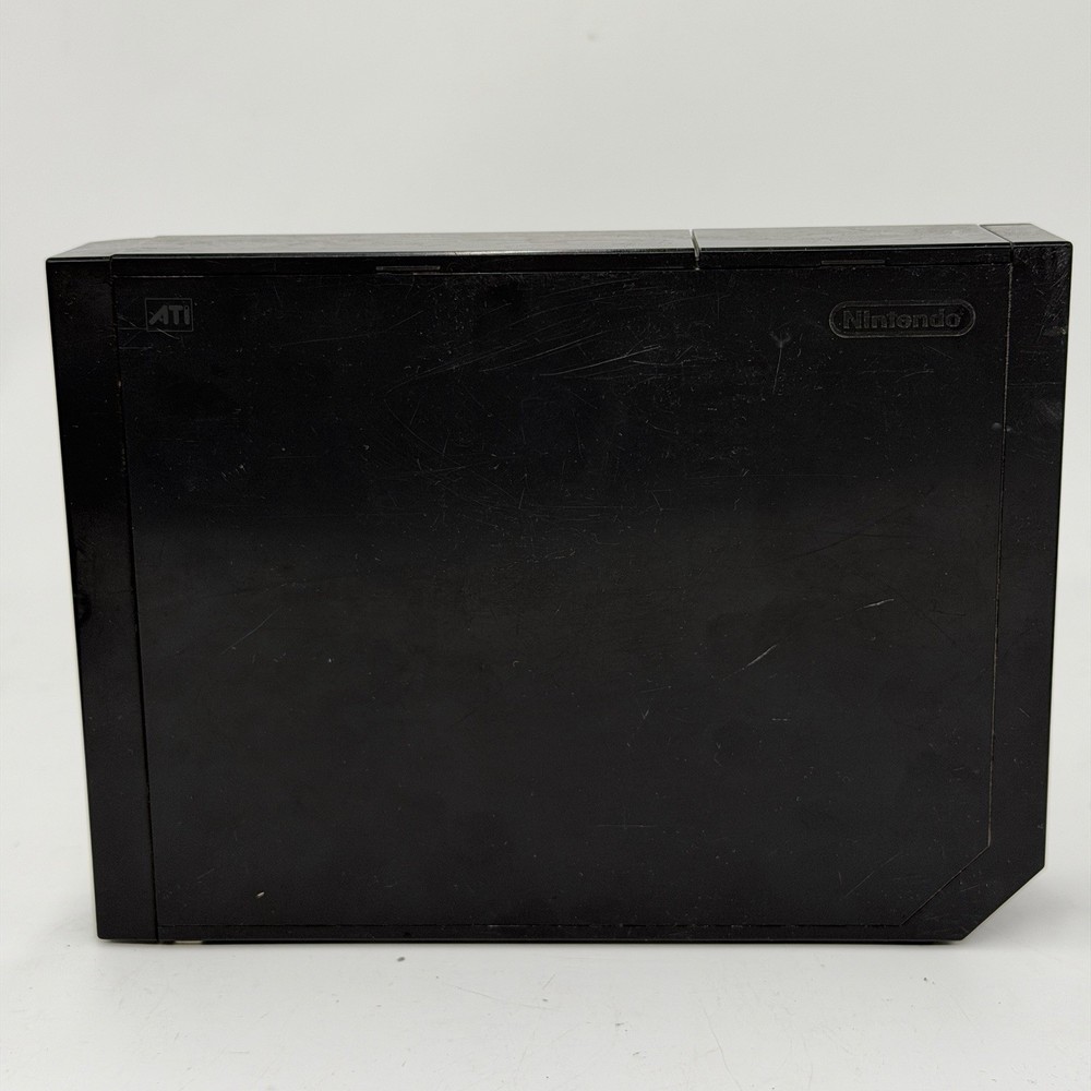 Nintendo Wii Black RVL-001 Bundle Tested Remote Wheel Pro Controller Gamecube