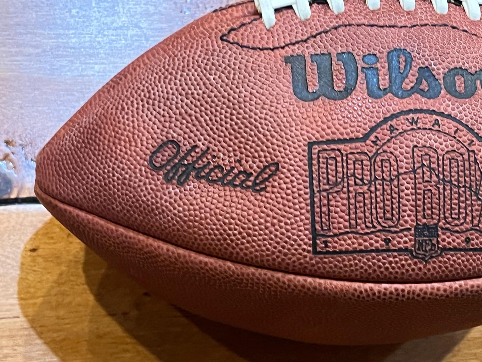 SUPER RARE 1992 NFL Pro Bowl Official Game Ball Football (from Equipment Manager