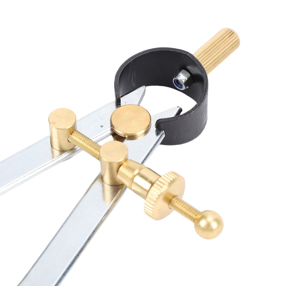 Spring Wing Divider Caliper Lockable 5in Steel Leather Compass Creaser Drafting
