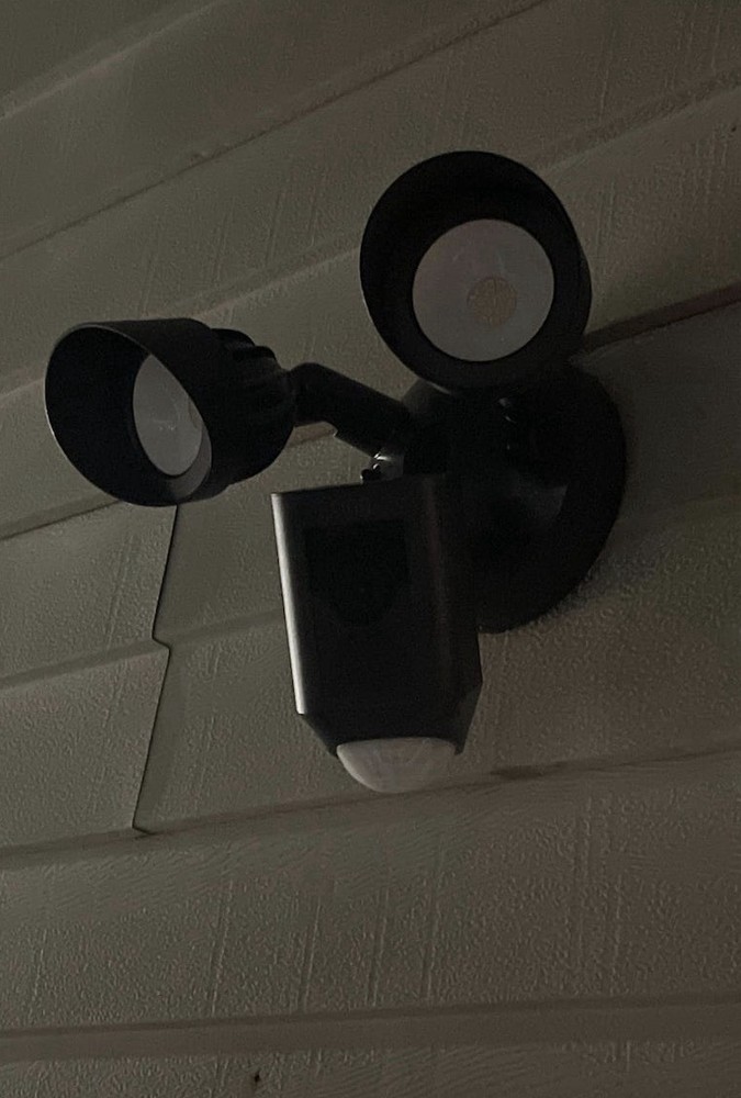 Ring Floodlight Cam Wired Plus Black Outdoor Wired Motion Detection Camera