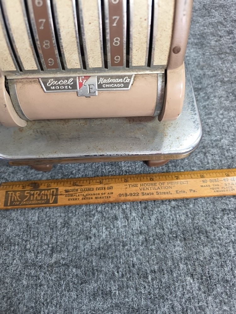 Vintage Excel Model E Check Writer Machine Not Tested Chicago Wheeling Hedman