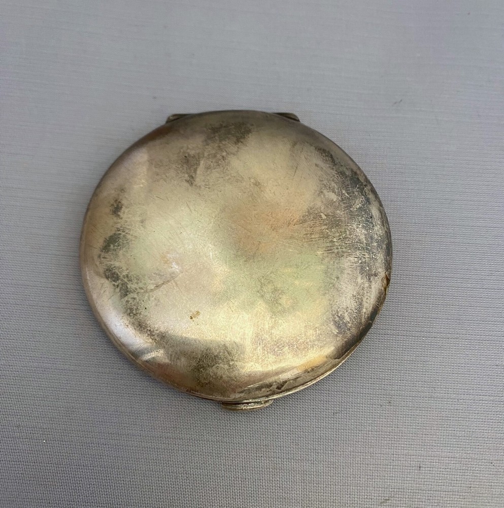 Sterling Silver .925 Compact Powder Mirror Box