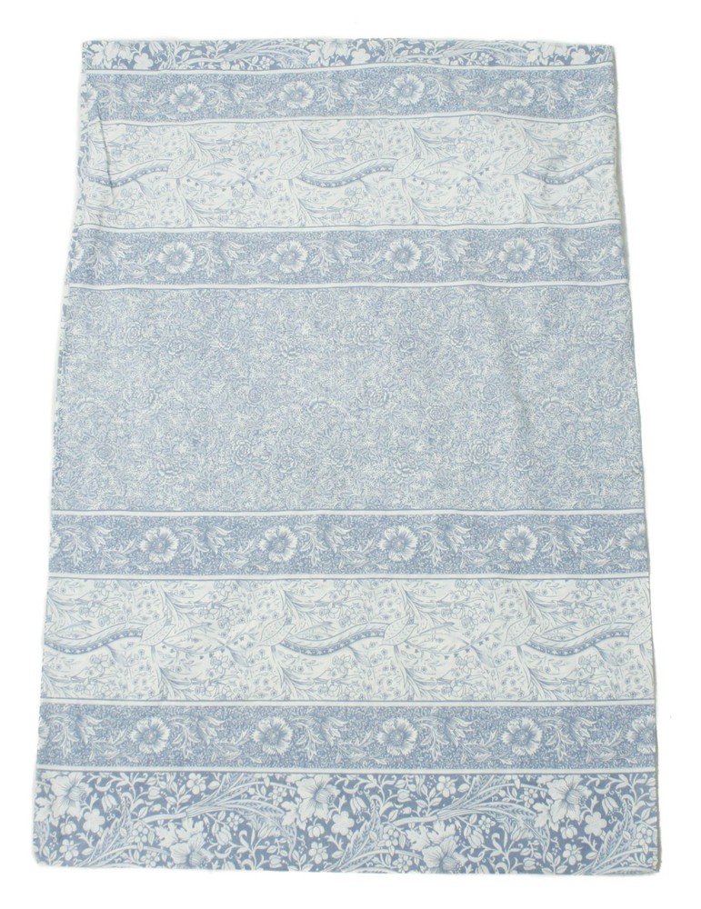 Vintage Blue White Flower Pattern Pillow Case