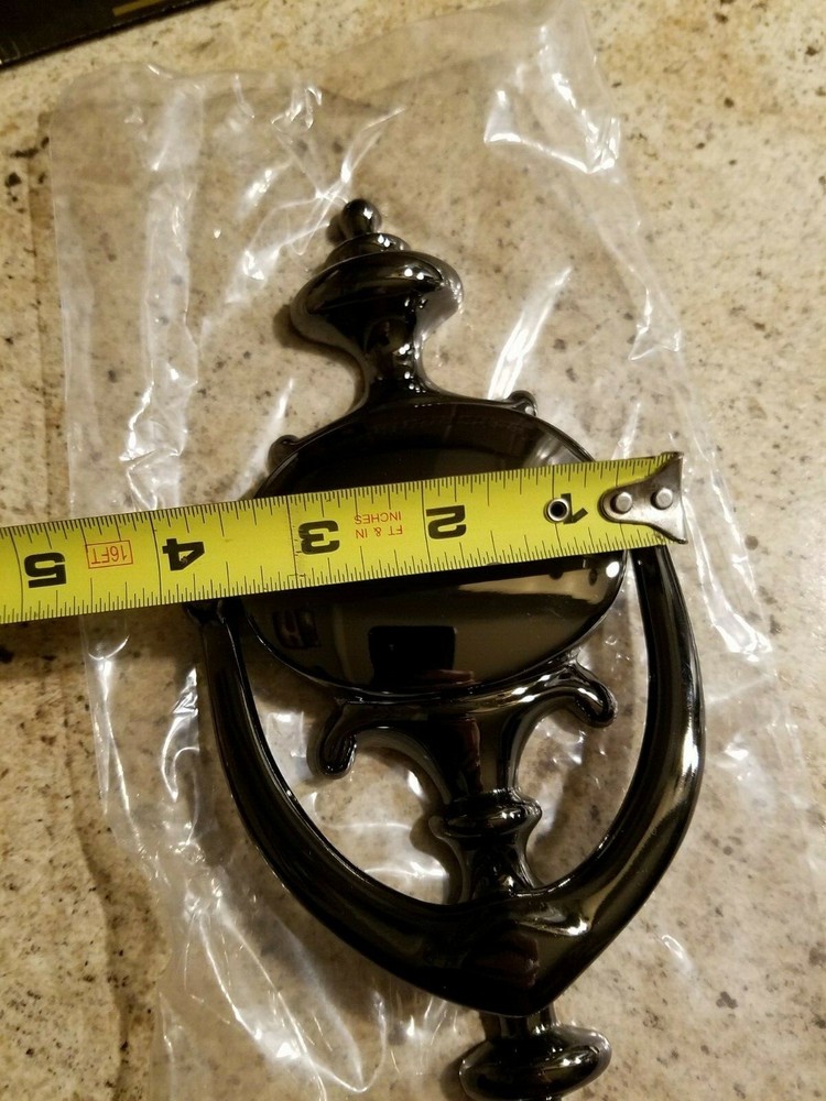 Solid Brass Doorknocker New in Box - Pewter finish