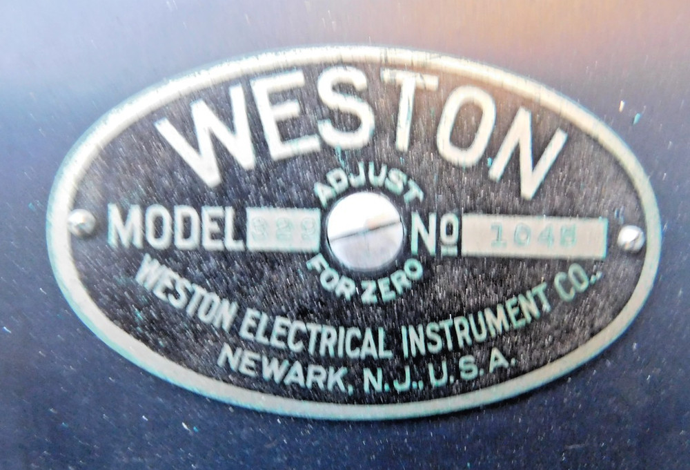 ANTIQUE WESTON MODEL 329 POLYPHASE WATTMETER IN WOOD CASE WITH INSTRUCTION BOOK
