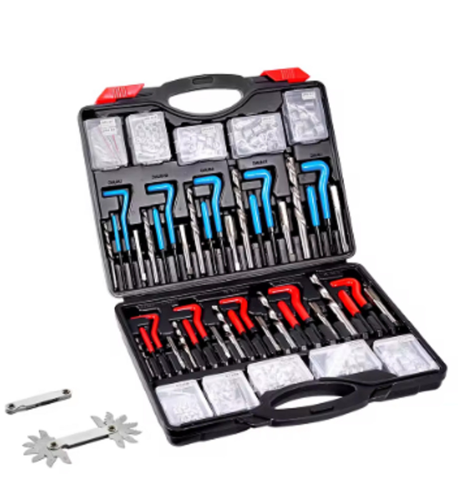 Helicoil Thread Repair Kit SAE Metric Rethreading Tool Kit HSS Drill Bits Thread