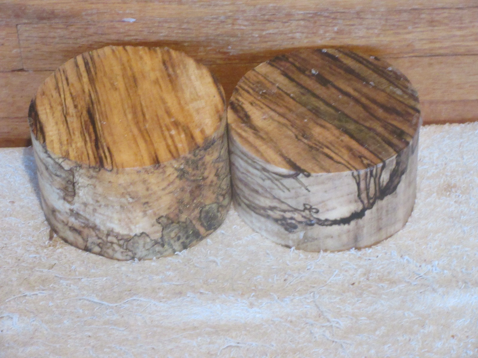 2PC SPALTED MISSOURI  HACKBERRY  TURNING WOOD BOWL BLANK