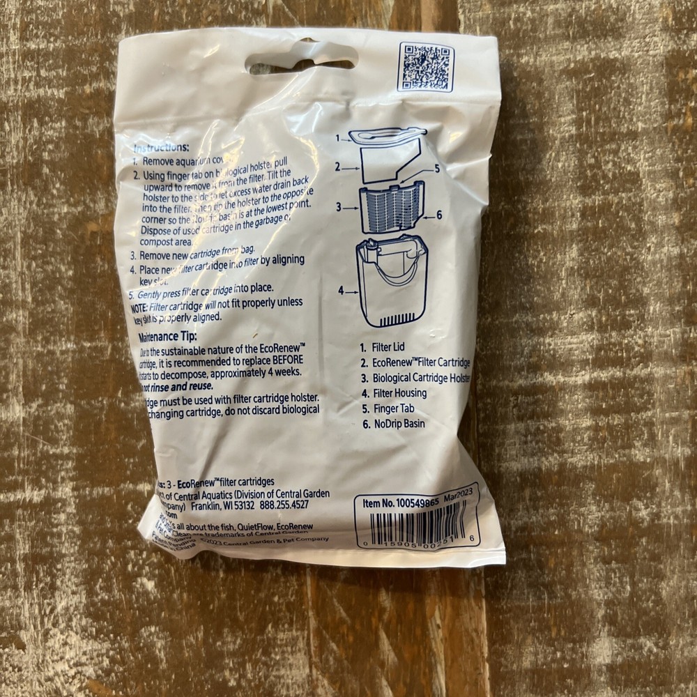 EcoRenew Filter Cartridges 3 Count / Small by Aqueon