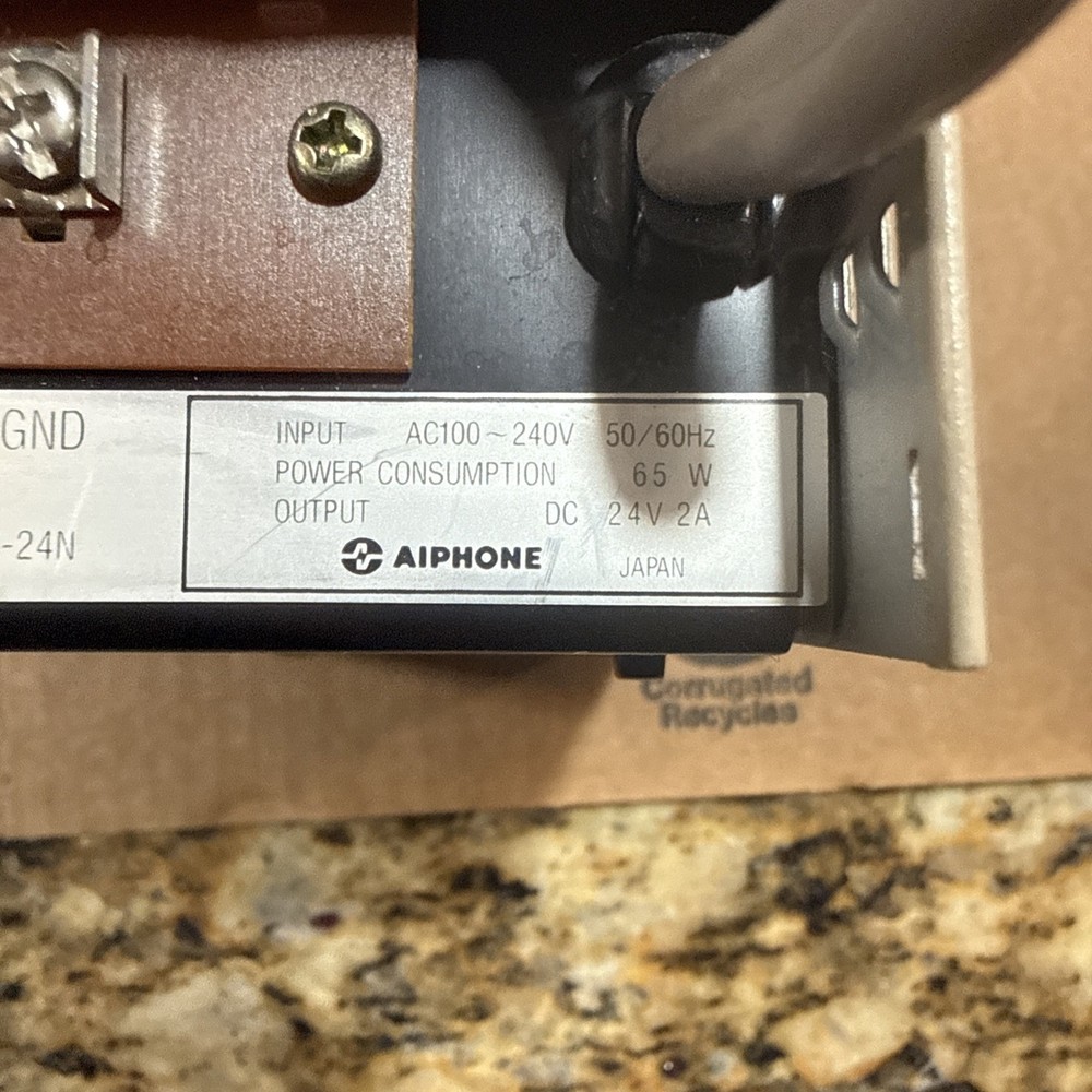 Aiphone PS-24N Power Supply Adapter DC-24V