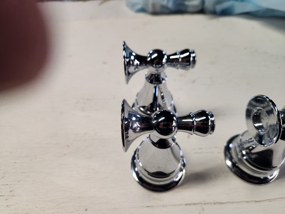 bathroom accessories 3 Polished Chrome Mounts