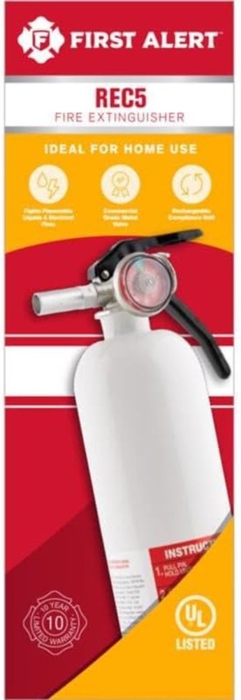 Durable Metal Fire Extinguisher, Rechargeable & Lightweight for Safety, 1-Pack