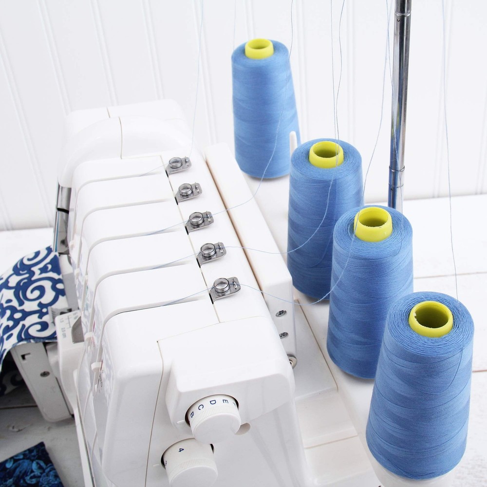 Serger Thread Polyester Sewing 2750 Yard Cone 40/2 Pine Green Overlock