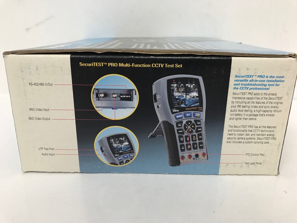IDEAL NETWORKS 33-892 SECURITEST PRO MULTI-FUNCTION CCTV TEST SET NEW