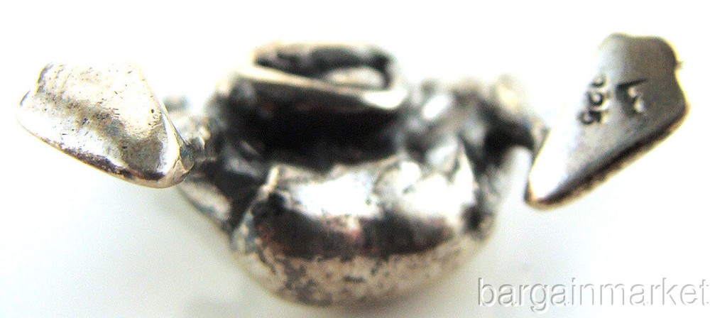 Adorable Mini Sterling Silver Frog Figurine #87