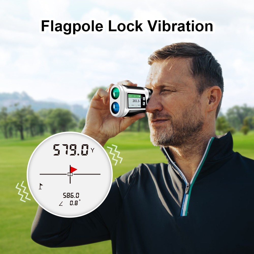 Professional Golf Laser Rangefinder Slope Meter Precise Shot 600m