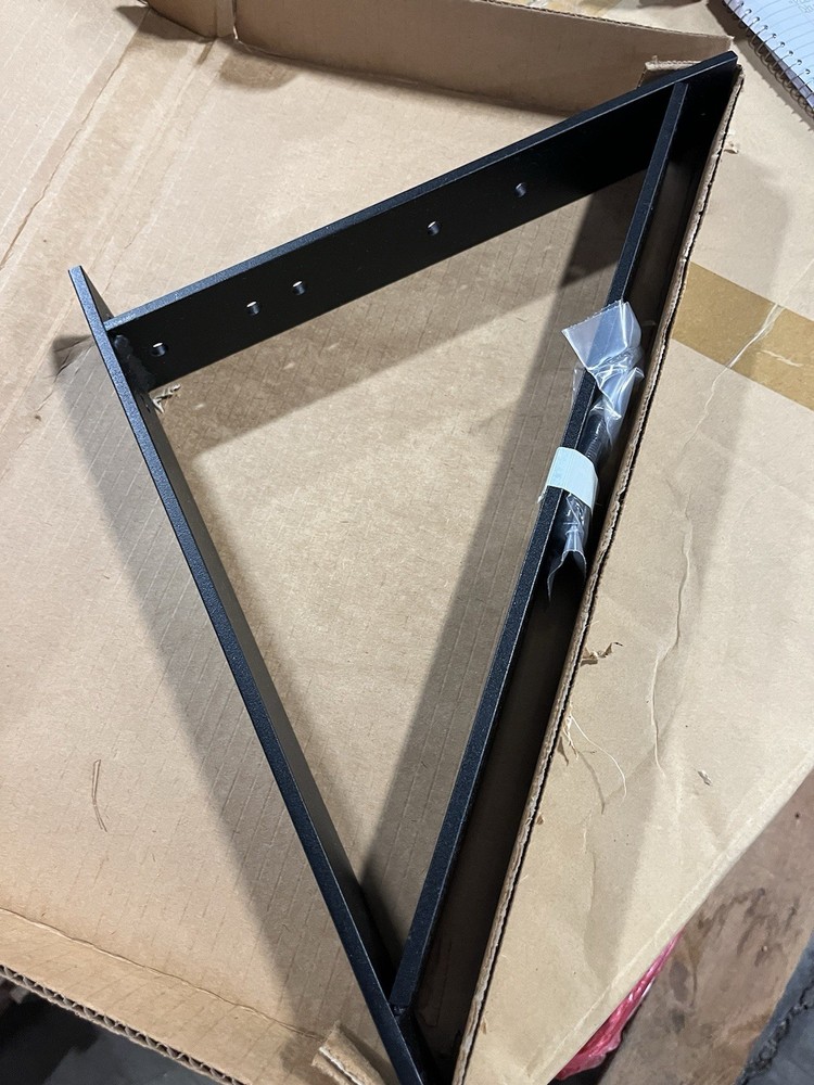 CPI 11312-712 Black Aluminum Triangular Support Bracket 12"