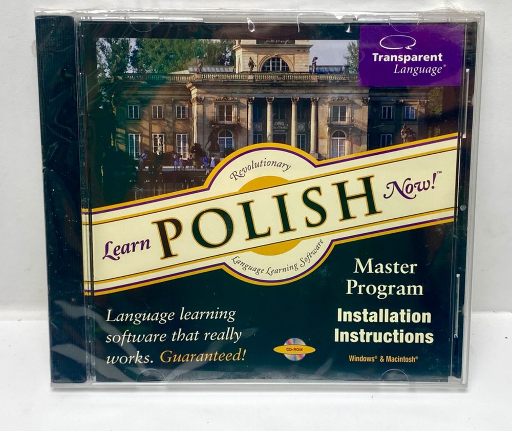 Learn Polish Now! New Sealed Master Program CD-ROM For Windows Macintosh NOS
