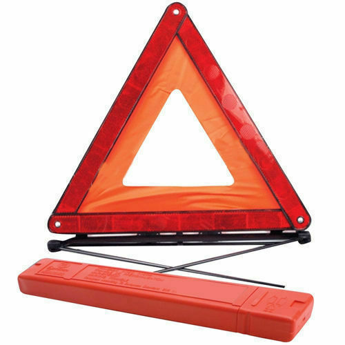 LARGE WARNING TRIANGLE SIGN WITH STAND AND PROTECTIVE CASE EU REFLECTIVE 81388C