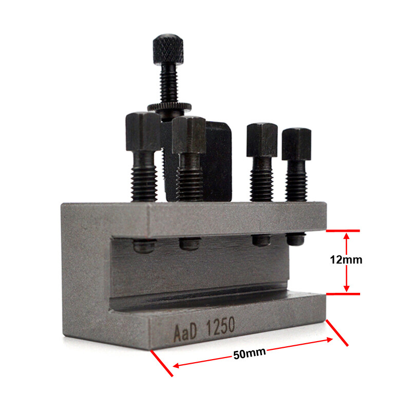 Multifix Tools 40 Position Mini Lathe Quick Change Tool Post Set with 4 Holders