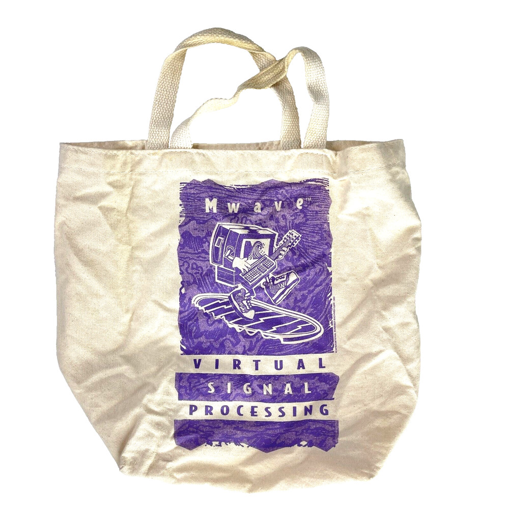 Mwave Virtual Signal Processing IBM Inter Media '94 Computer Trade Show Tote Bag
