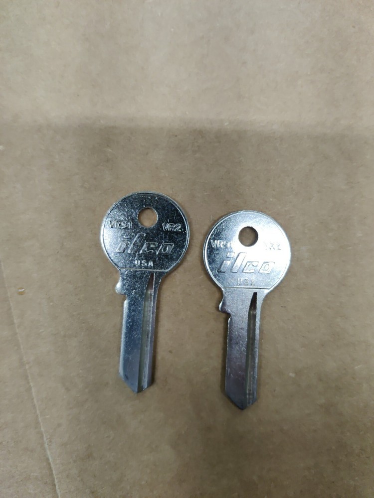 2 Ea VR91, ILCO EZ VR2 key blank fits Various padlocks