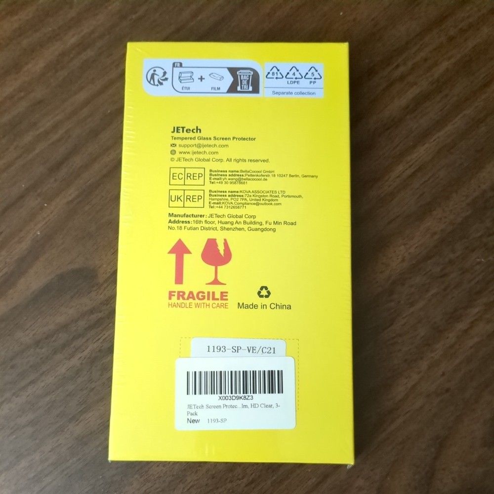 Screen Protector for Google Pixel 6a 6.1-Inch, Fingerprint Compatible, 3-Pack