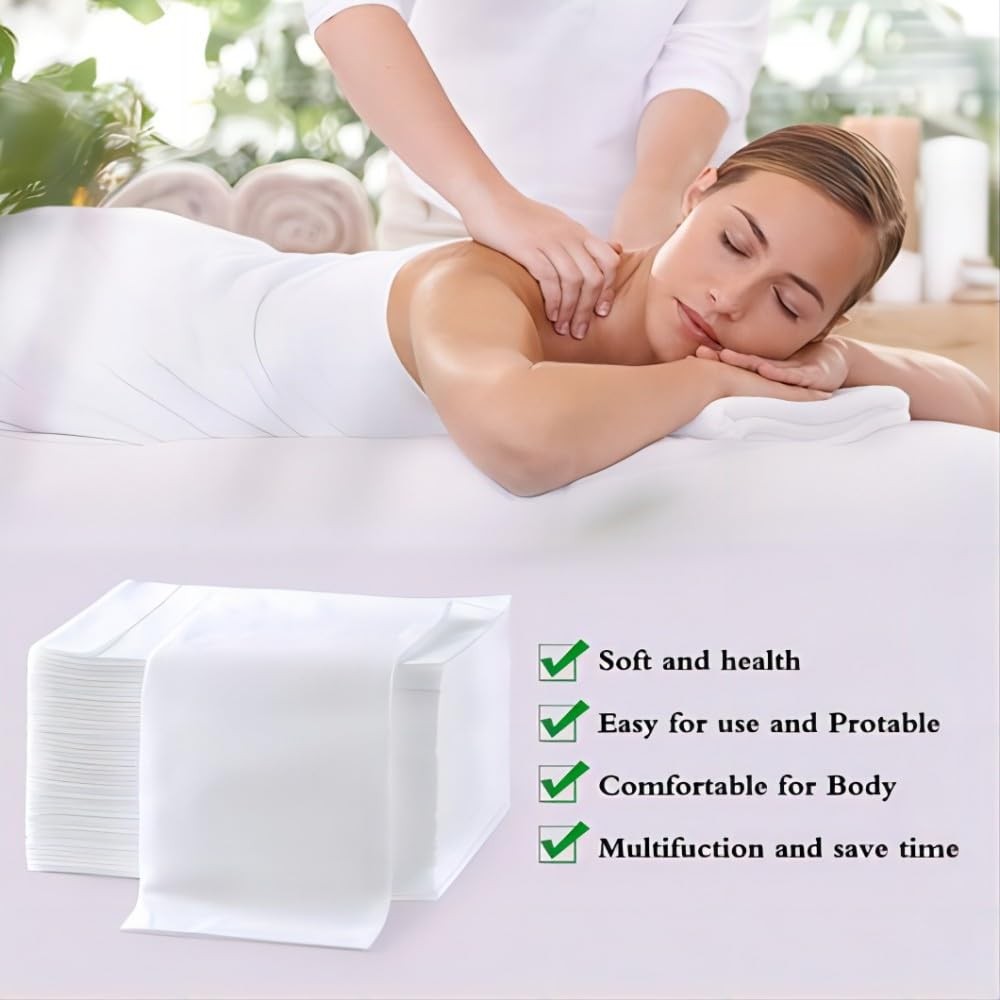 100 Pack Disposable Non-Woven Massage Table Sheets 31.5" x 71