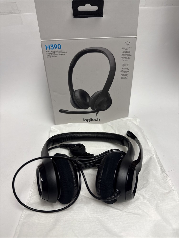 Logitech H390 Black Over the Ear Headset