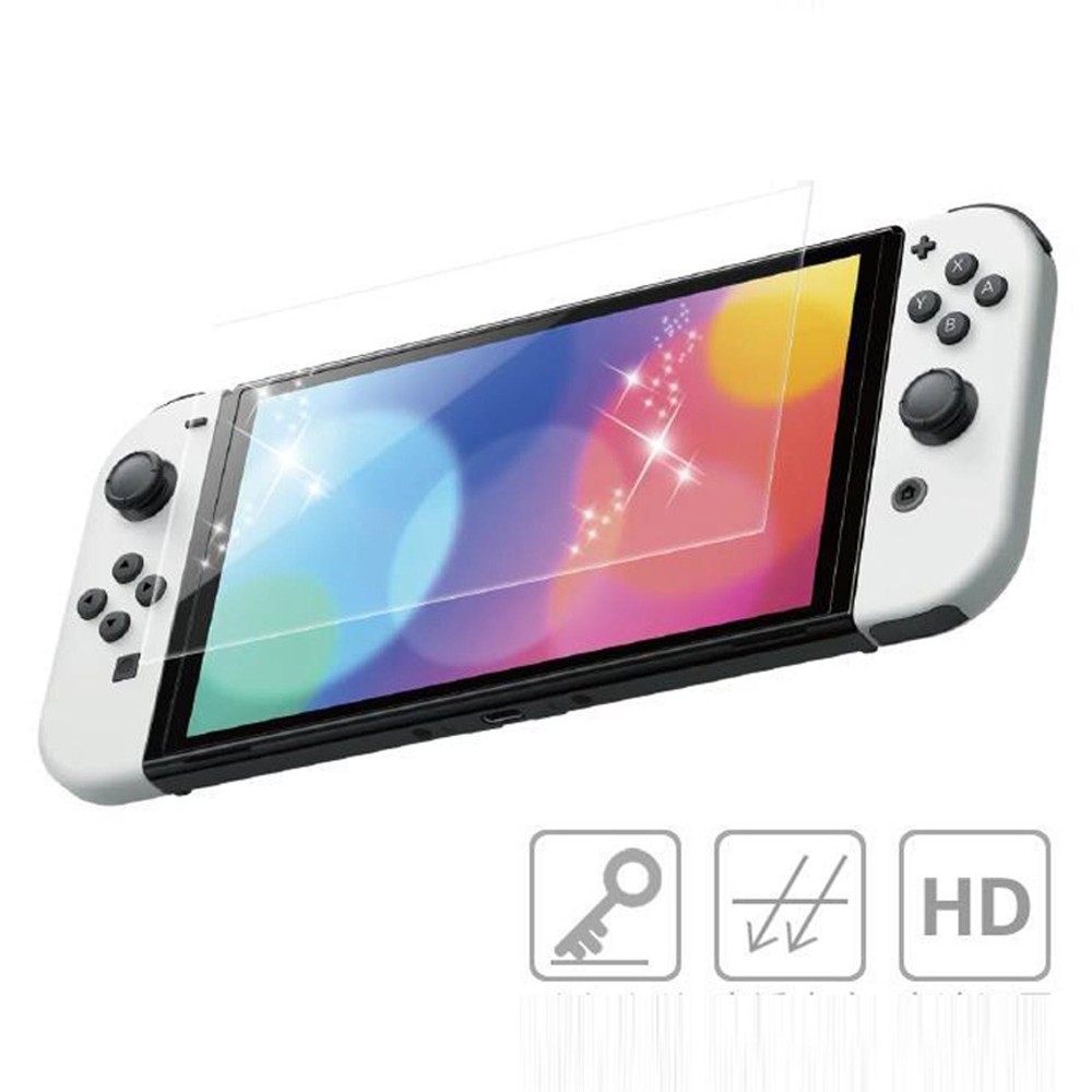 Replacement Tempered Glass Screen Protector Film for Nintendo Switch OLED NS a