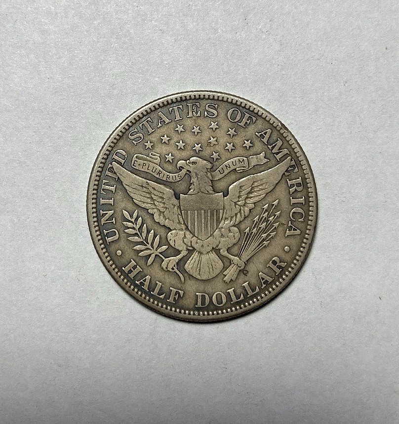 1912 Barber Half Dollar Choice Original VF+