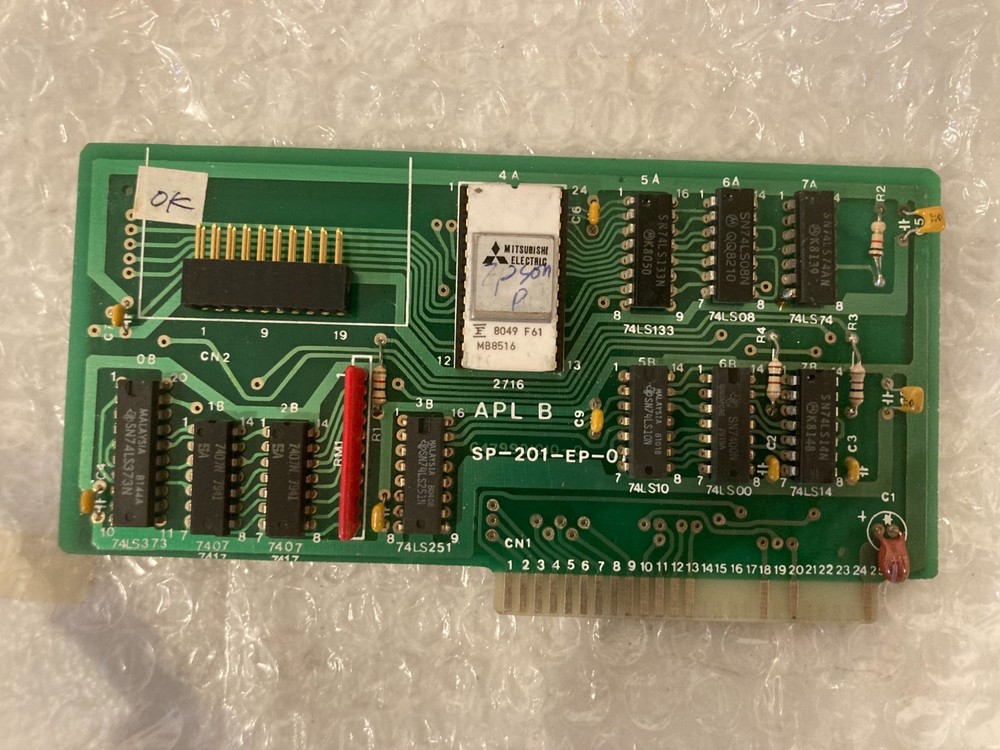 Microsoft E-003 Ram Card & Apple II, II Plus (+), APL B Printer interface card